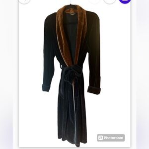 Epic 70s velour robe Pierre Cardin